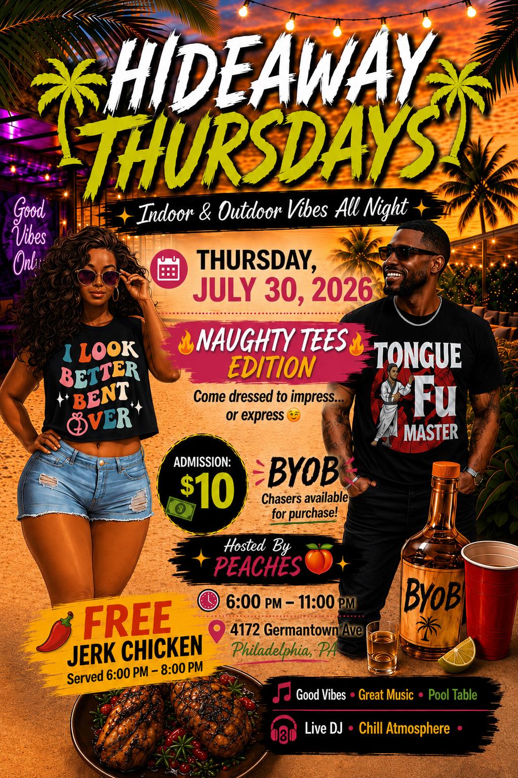 HIDEAWAY THURSDAY - NAUGHTY TEES